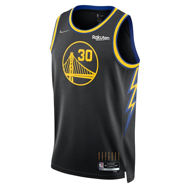 GOLDEN STATE WARRIORS BLACK ALL STAR JERSEY STEPHEN CURRY- YOUTH BLACK