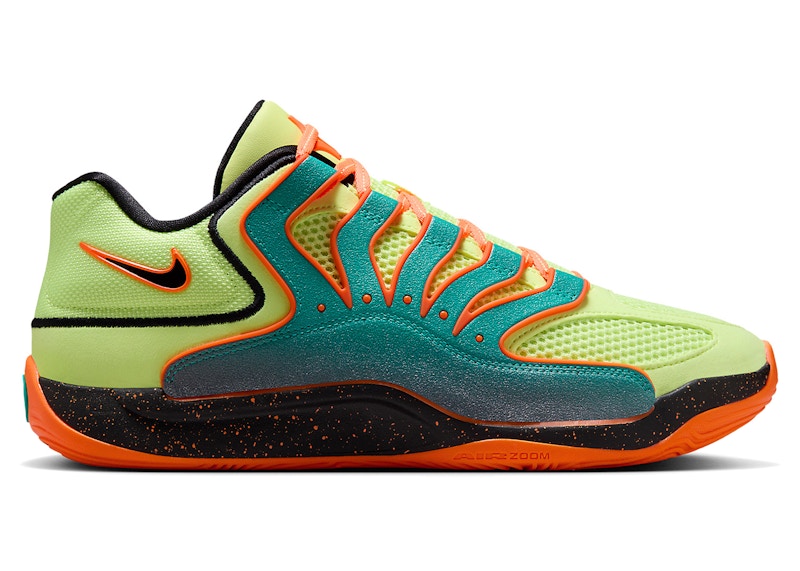 Pre-owned Nike Men's Kd 18 Sneakers In Clear Jade/black/liquid Lime