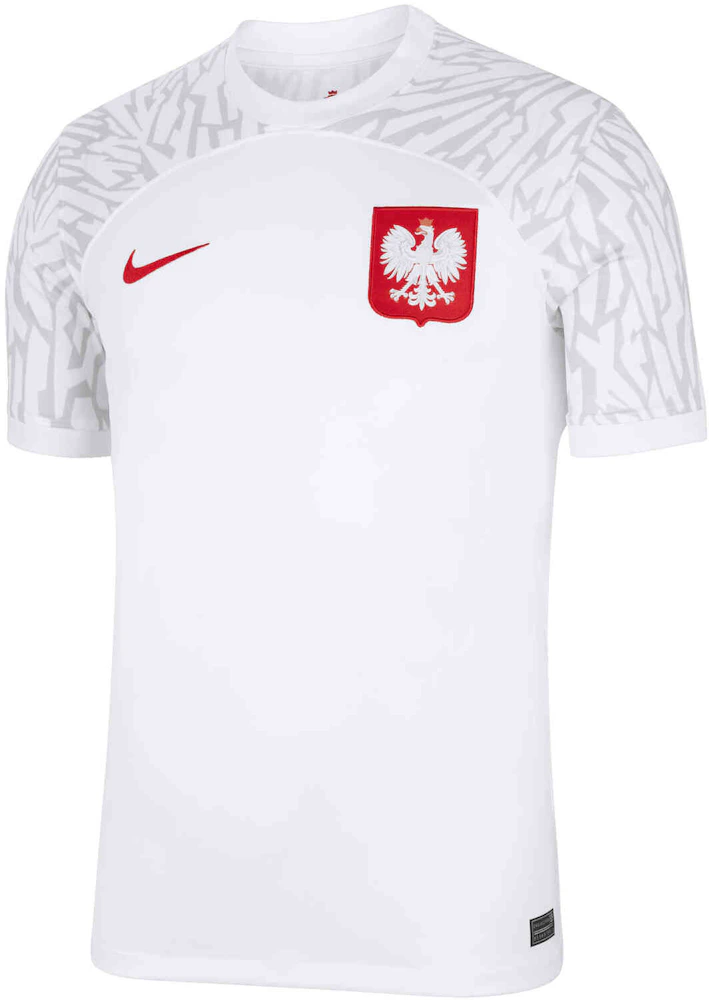 Nike Poland 2022/23 Stadium Home Jersey White/Sport Red Men's - US