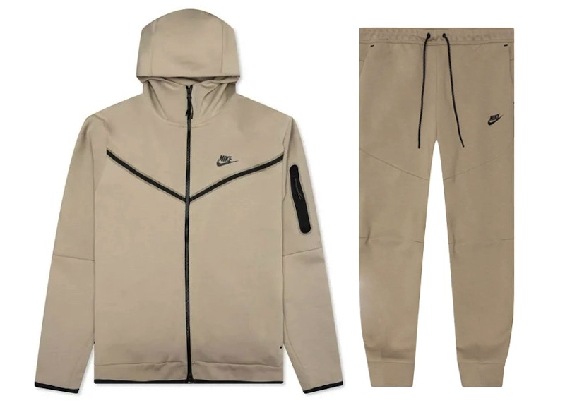 Nike sportswear tech fleece sales beige