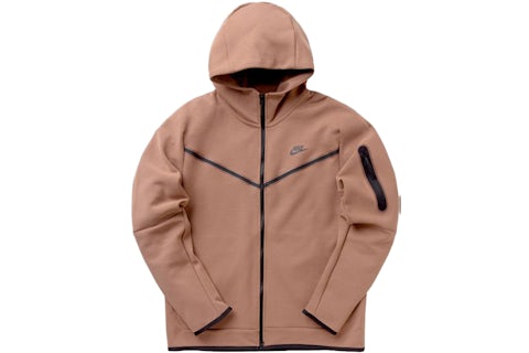Zip Hoodie Nike Felpa Marroni Felpe Imbottite Uomo NIKE FELPA CON