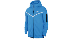 Nike Tech Fleece Full Zip Hoodie Blue White