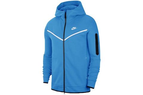 Nike Sportswear Tech Fleece Full-Zip Hoodie Blue White Men's