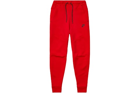 Sweatpants Nike Tech Fleece Red Pants Nike Sportswear Tech