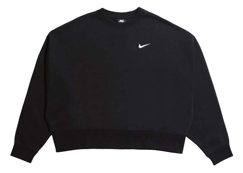 Pre-owned Nike Women's Sportswear Essentials Crewneck Sweatshirt In Black