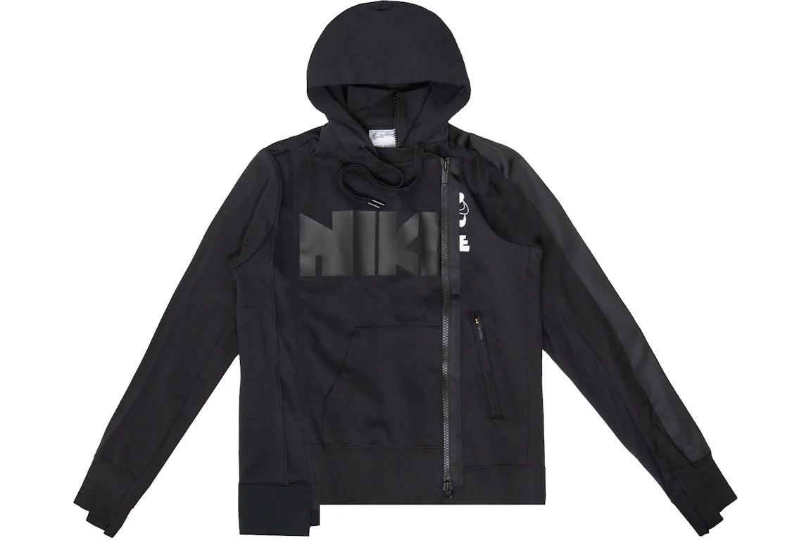 Nike x Sacai Double Zip Hoodie Black/Dark Obsidian - FW19 - US
