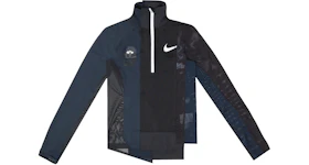 Nike x Sacai Women's Half Zip Running Jacket Black/Dark Obsidian