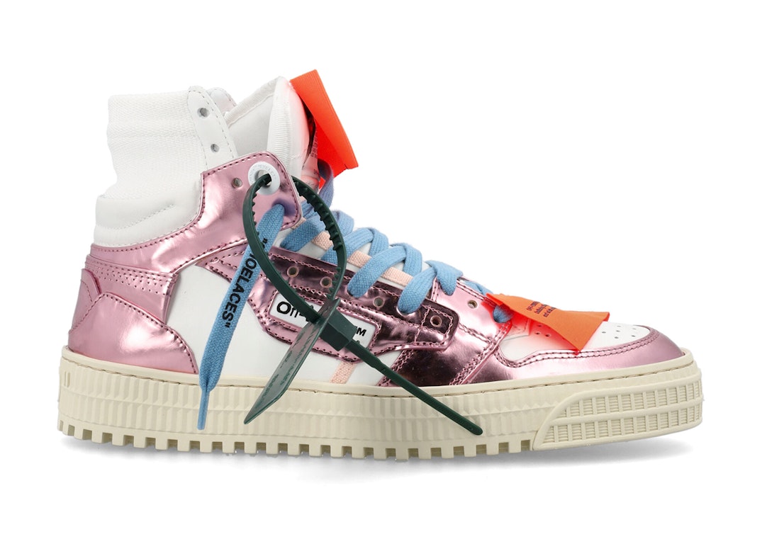 Pre-owned Off-white Off-court 3.0 High White Metallic Pink (women's) (fw22) In White/metallic Pink