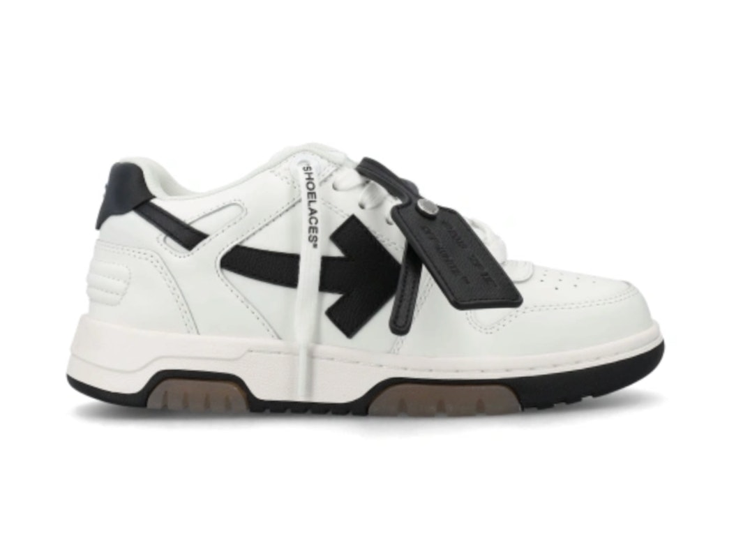 Pre-owned Off-white Out Of Office "ooo" Low White Black (women's) In White/black