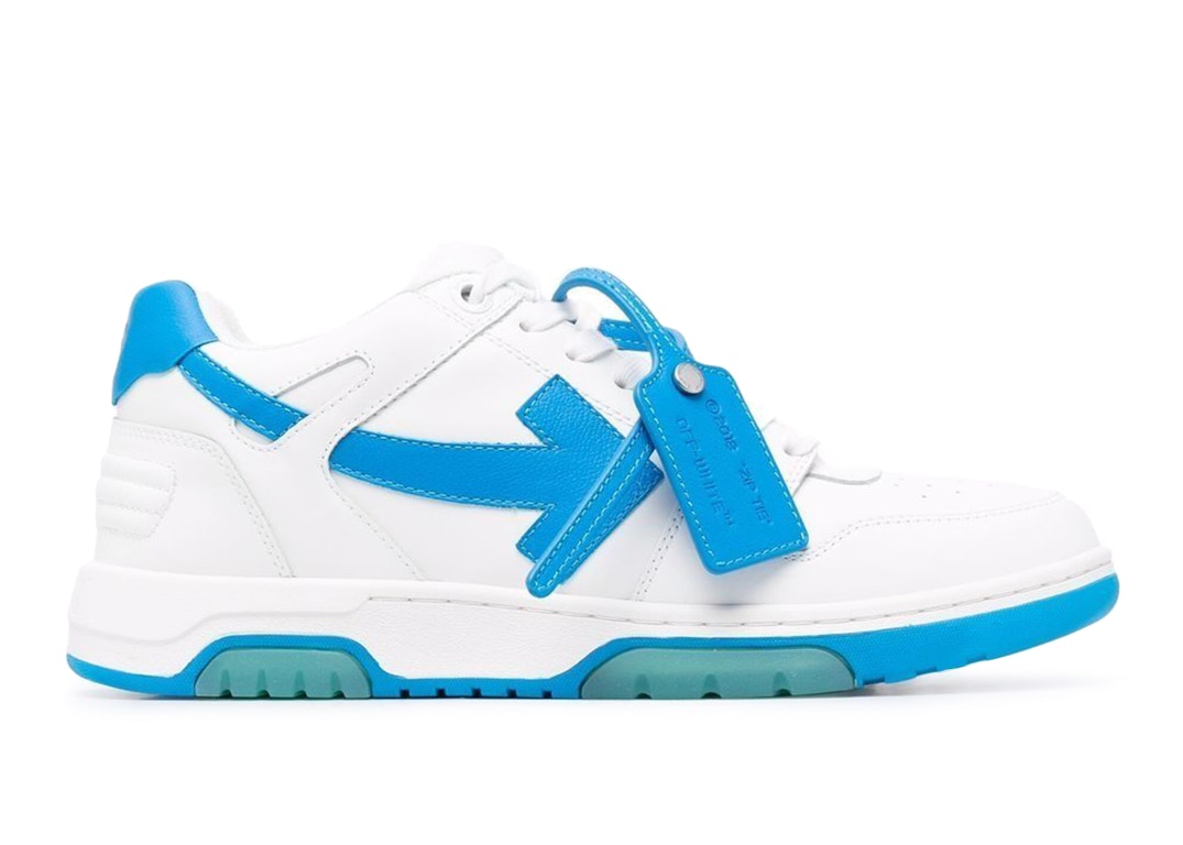Pre-owned Off-white Out Of Office "ooo" Low White Blue (fw21) In White/blue