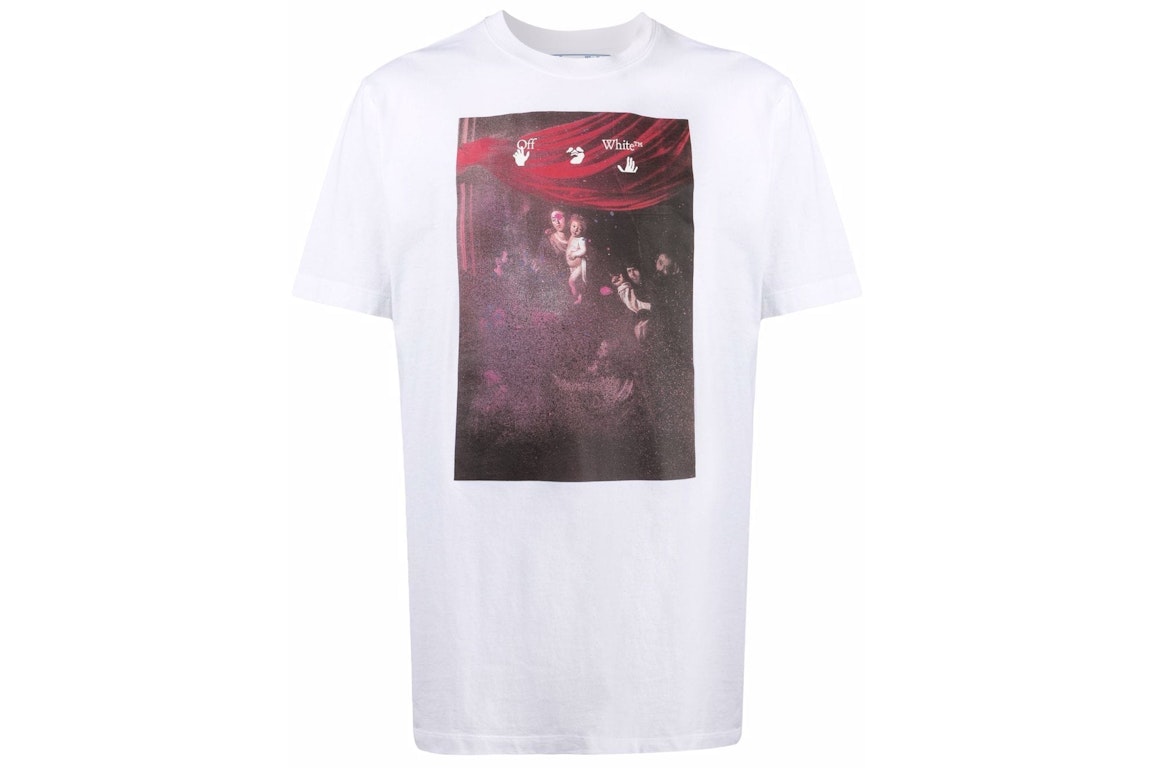 Pre-owned Off-white Regular Fit Caravaggio Painting T-shirt White