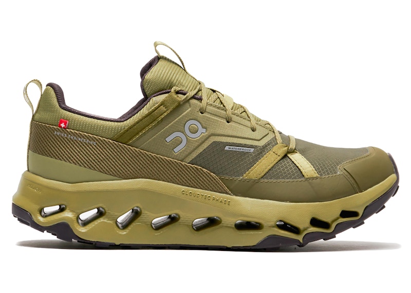 Pre-owned On Men's Running Cloudhoriz Waterproof Sneakers In Safari/olive