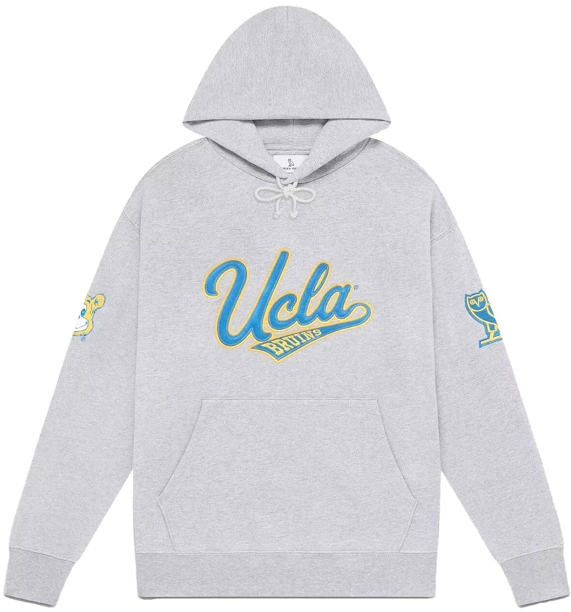 OVO x NCAA UCLA Bruins Hoodie Ash Heather Grey Men's SS24 US