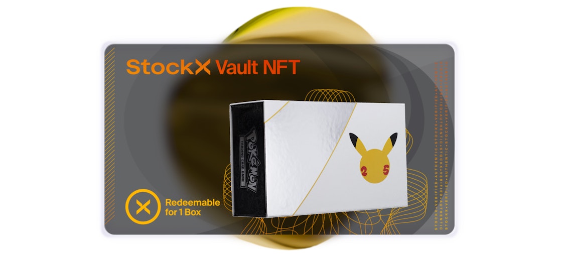 Pre-owned Stockx Vault Nft Pokémon Tcg 25th Anniversary Celebrations Ultra-premium Collection Box Vaulted Good