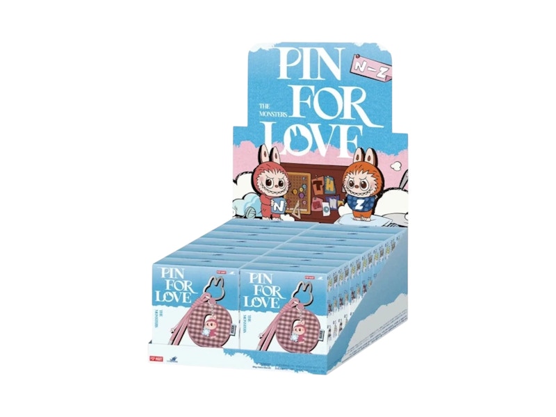 Pop Mart Labubu The Monsters Pin for Love Series Letter