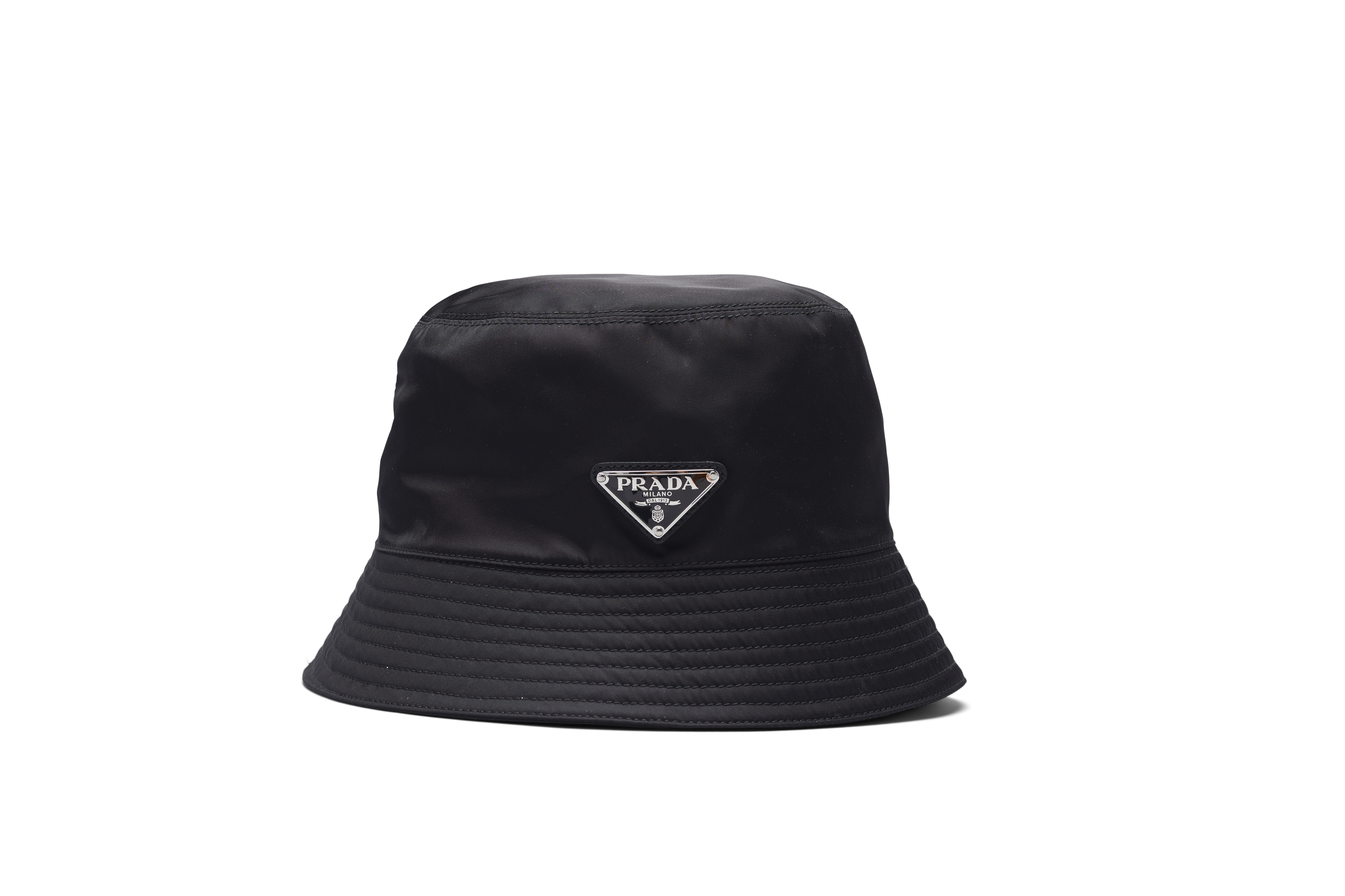 Prada Nylon Bucket Hat Black in Nylon with Silver-tone - US