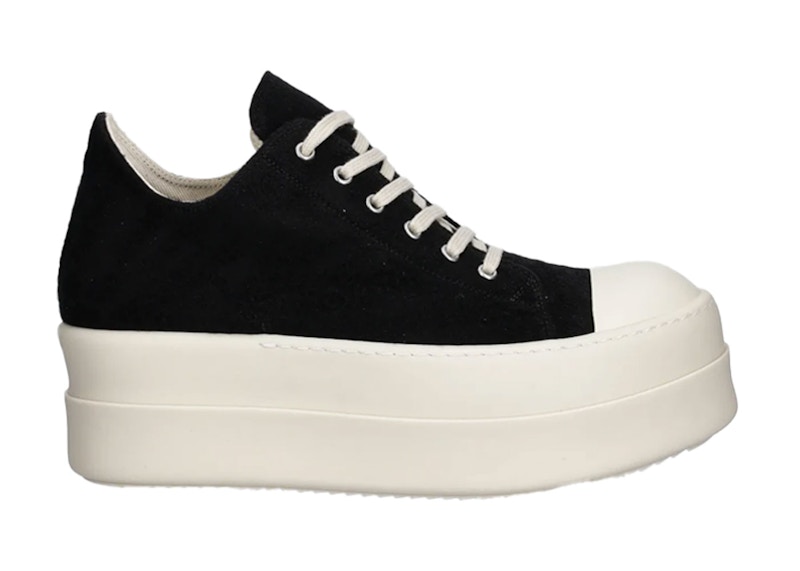 Pre-owned Rick Owens Men's  Drkshdw Double Bumper Low Sneakers In Black/milk/fleece