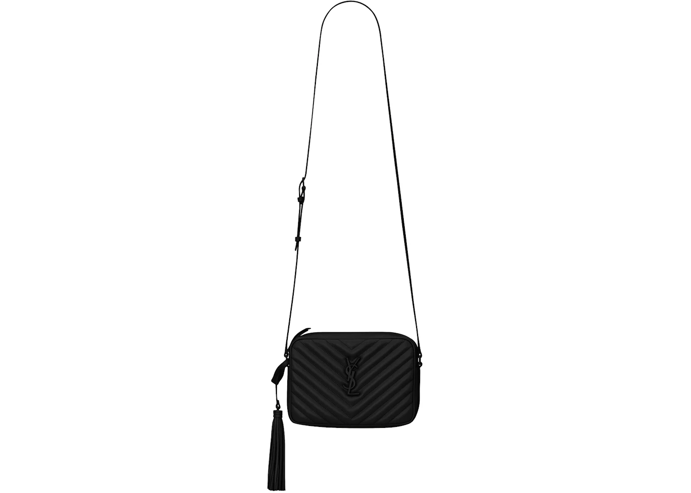 Saint Laurent Lou Camera Bag Quilted Leather Black-tone Black in ...