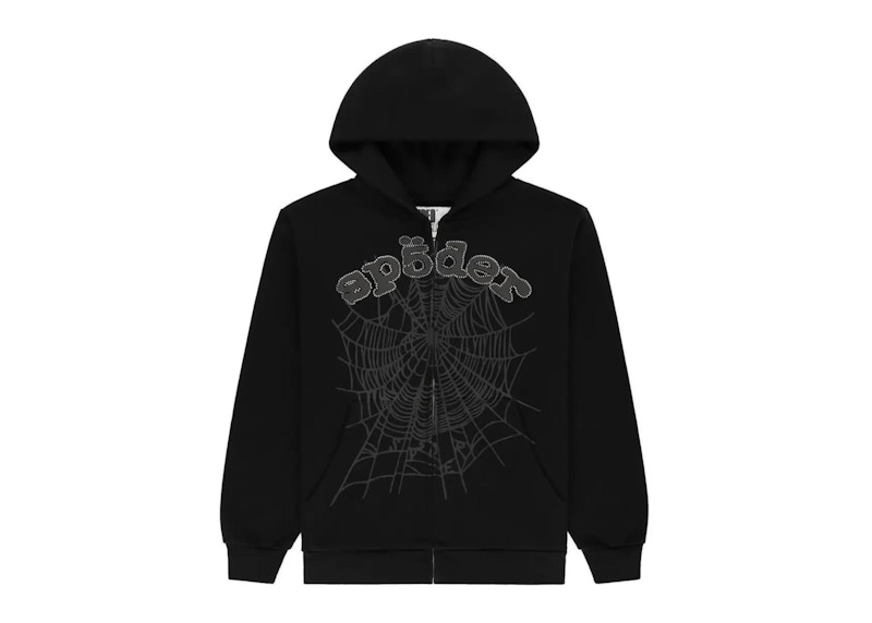 BLACK SOUVENIR HOODIE | SP5DER | KING SPIDER
