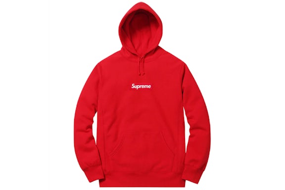 Supreme Box Logo Hooded Sweatshirt Red