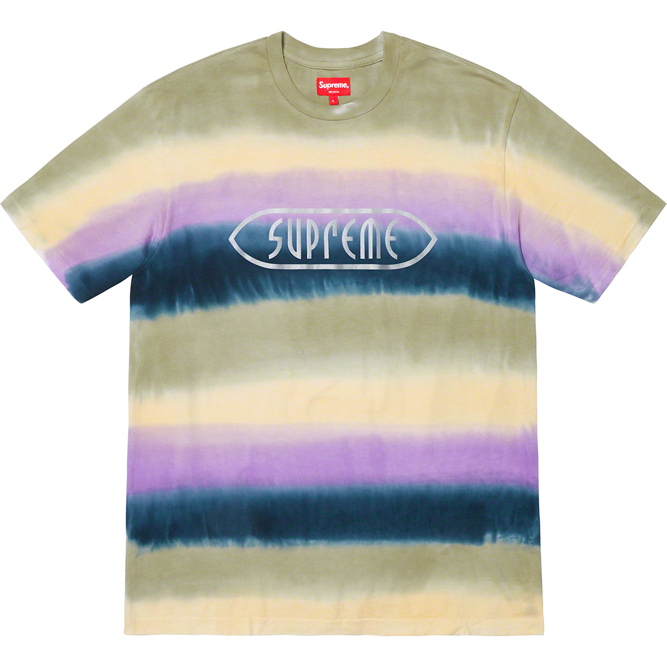 supreme Rainbow Stripe Tee XL