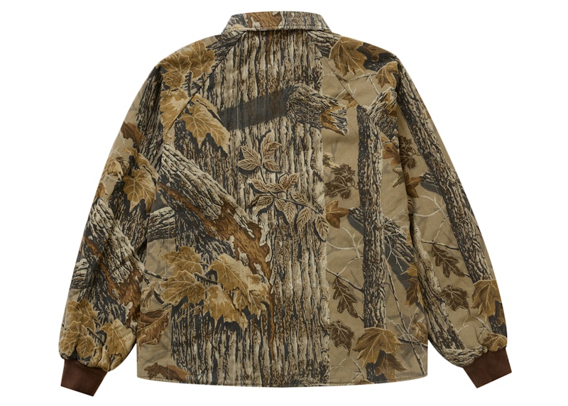 Supreme RealTree Reversible Quilted Work Jacket Snow Camo 男士