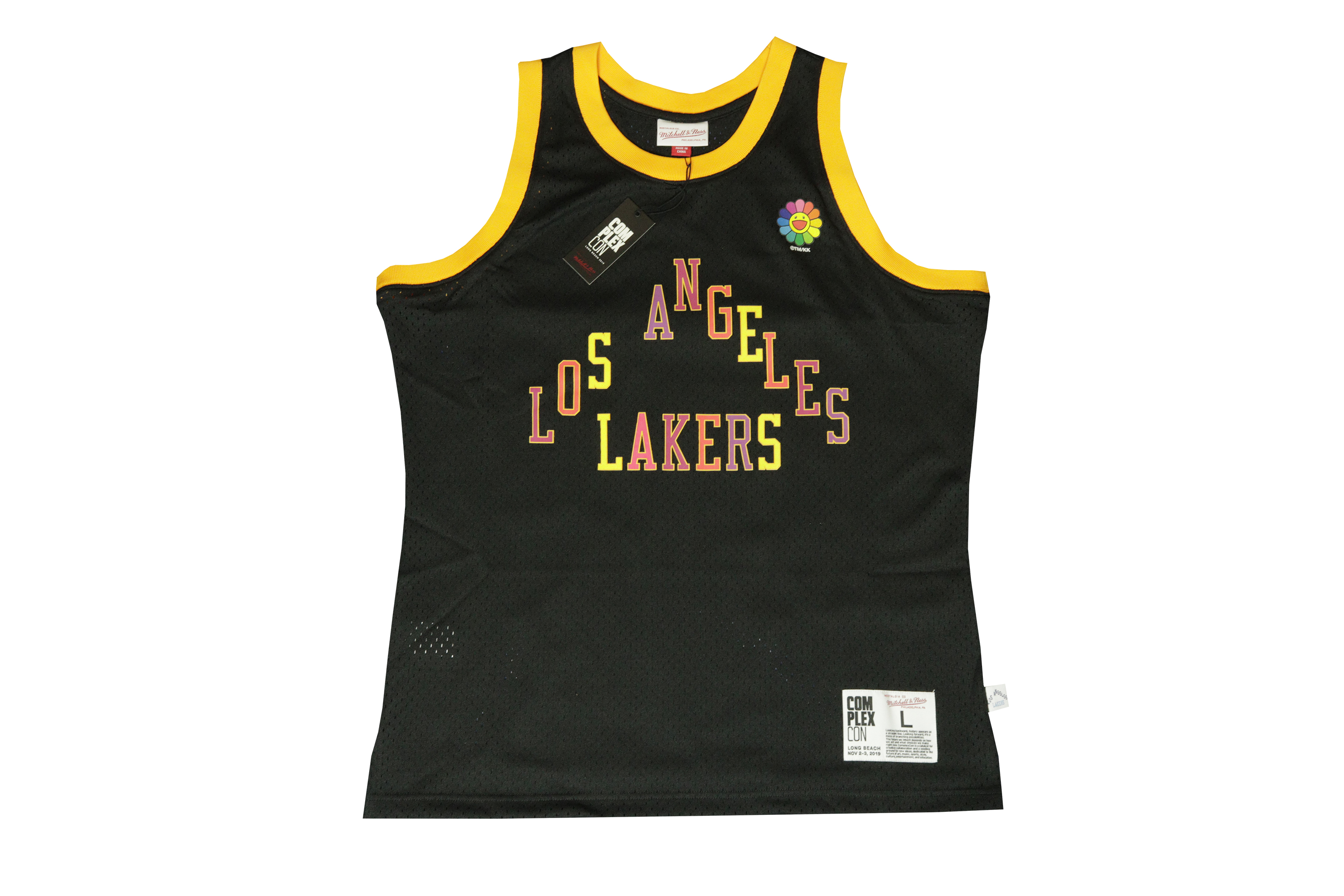 Takashi Murakami ComplexCon x LA Lakers M&N Basketball Jersey Black