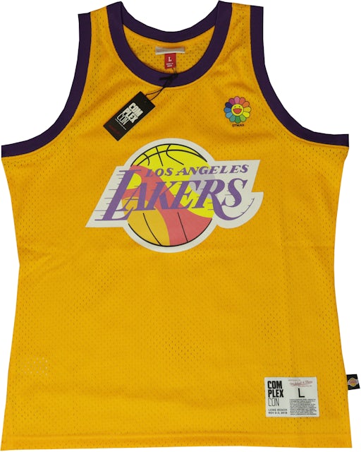 BAPE x Mitchell & Ness Lakers ABC Basketball Swingman Jersey (FW19) - Purple