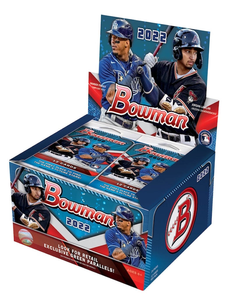 Caja minorista del paquete de 24 años de Bowman Baseball 2022