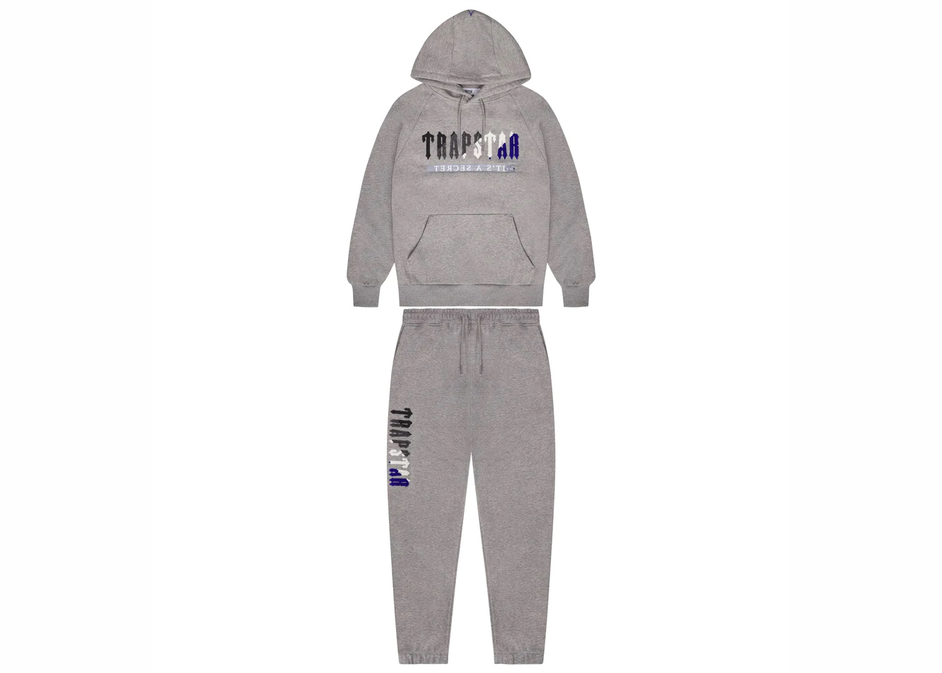 Trapstar Chenille Decoded 2.0 Hoodie Tracksuit Grey/Blue メンズ ...