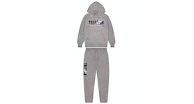 Trapstar Chenille Decoded 2.0 Hoodie Tracksuit Grey/Blue