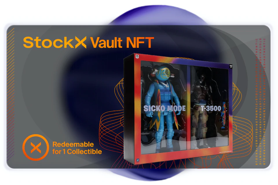 StockX Vault NFT Travis Scott Cactus Jack Fortnite 12" Action Figure Duo Set Vaulted Goods