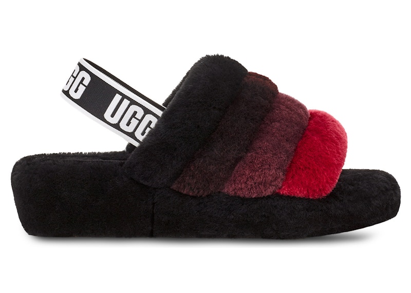 UGG Fluff Yeah Slide Black Multi (Women's)