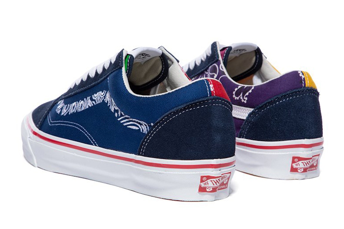 Click to view more detailed imagery on our partner's website Pre-owned Vans Vault Og Old Skool Lx Bedwin & The Heartbreakers Multi-color Bandana In Multi/multi
