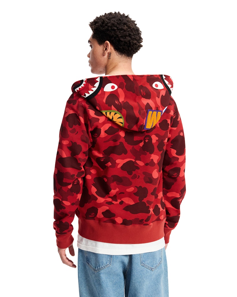 Bape shark red camo best sale