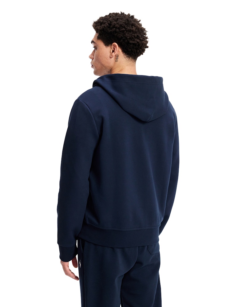Polo Ralph Lauren Double Knit Zip-Up Hoodie Aviator Navy/White