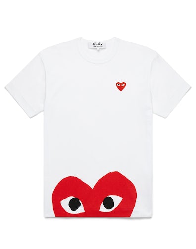 HOT T Shirt Des Garcon Comme Des Garcons Play Red Half Heart