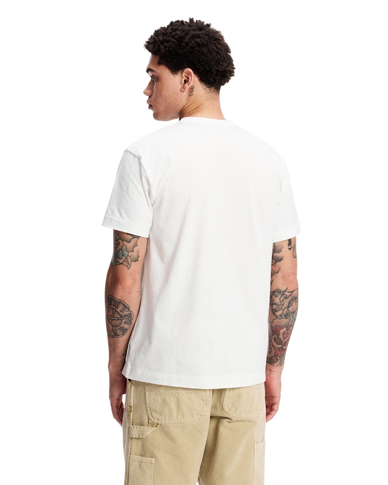 Comme des Garcons Play Red Half Heart T-shirt White - US Comme des Garcons Play Red Half Heart T-shirt White - US