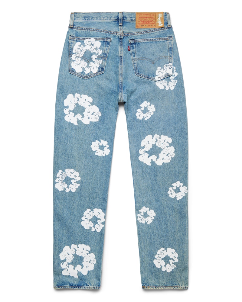 Denim Tears x Levi's Cotton Wreath Jean Light Wash Men's - SS21 - GB