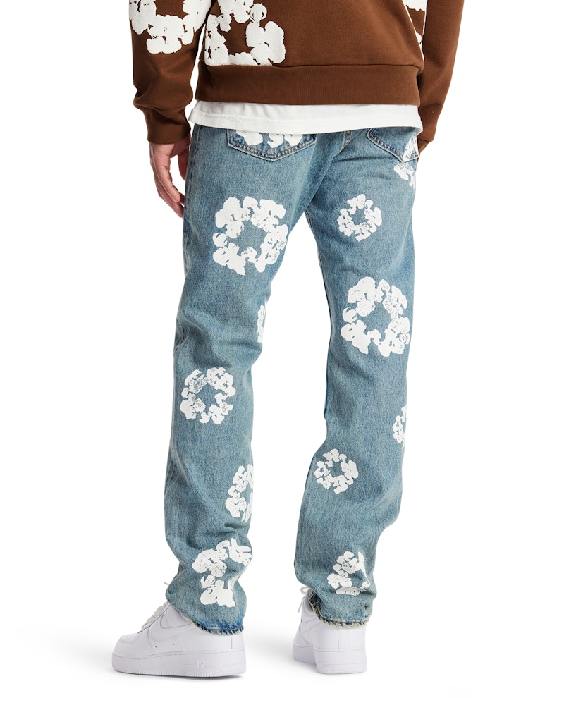 Denim Tears x Levi's Cotton Wreath Jean Light Wash Men's - SS21 - US