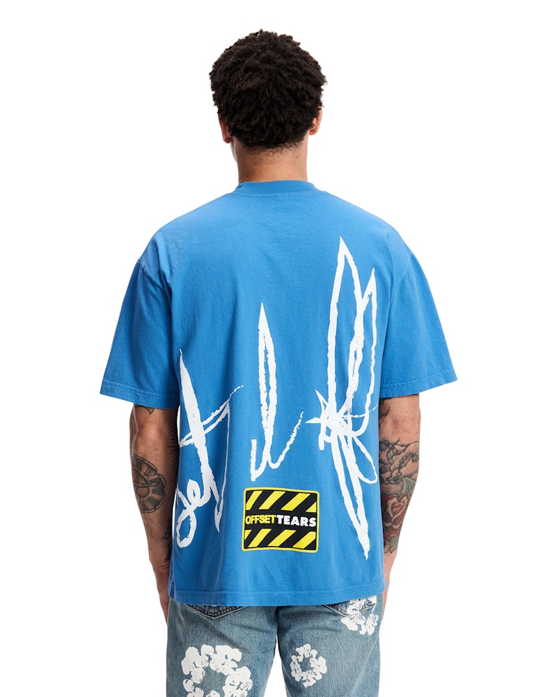 Denim Tears x Offset Set It Off #2 T-shirt Blue 男装- FW23 - CN