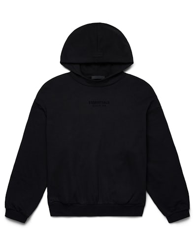 Fear of God Essentials Hoodie Jet Black Men's FW23 US