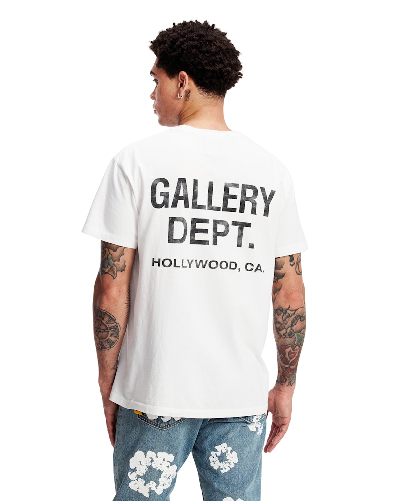 【いつでも特別感】Gallery Dept. Souvenir Tシャツ White Black Gallery Dept. Souvenir T-Shirt White Black Men's - SS22 - US
