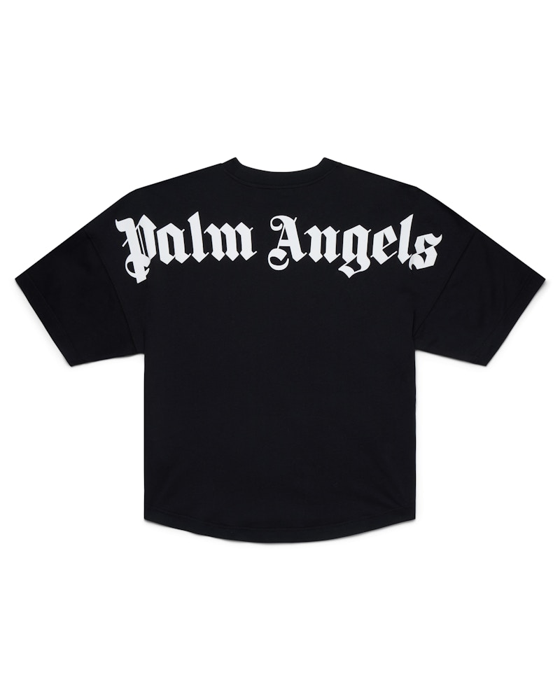 Palm Angels neck-logo T-shirt | White | FARFETCH