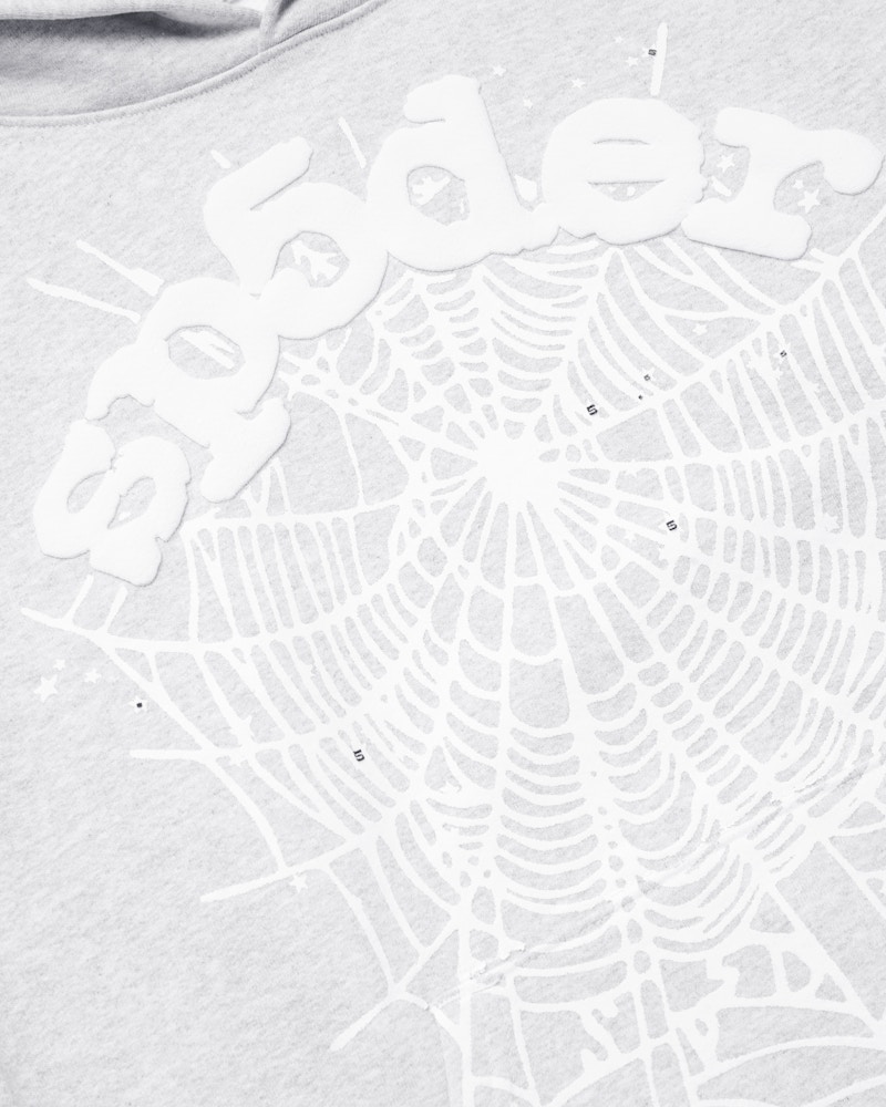 Sp5der OG Web Hoodie Heather Grey - FW23 - US
