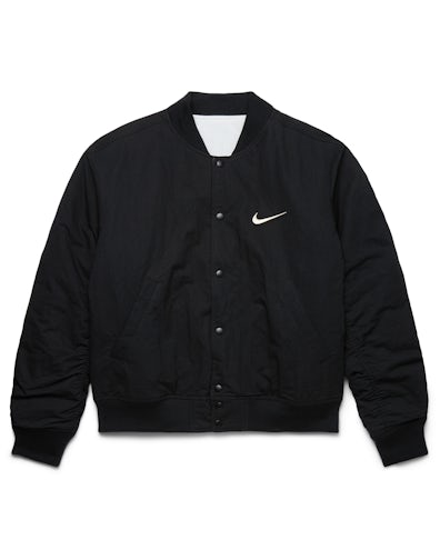 Veste universitaire Stüssy x Nike réversible noir/écru Homme de la