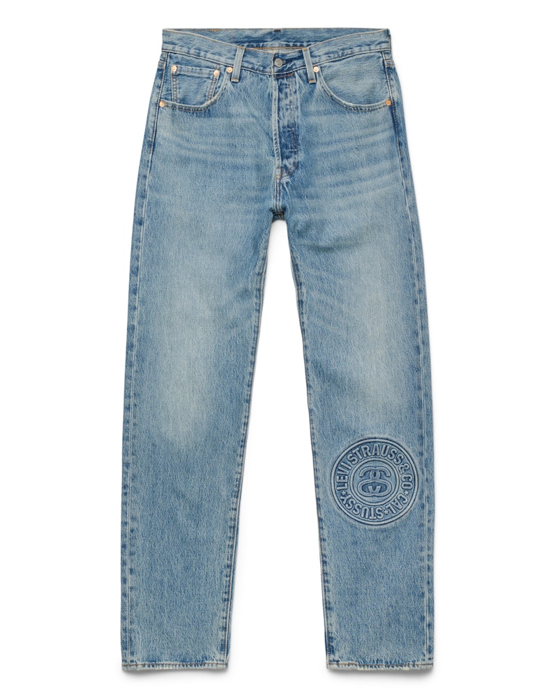 Stussy x Levi's Embossed 501 Jeans Stussy Rugged-Blue Men's - SS23 - US