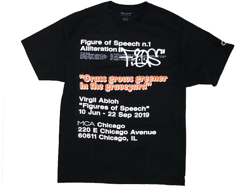 Champion, Shirts, Virgil Abloh Mca Figures Of Speech Tee