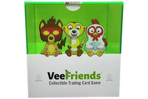 zerocool VeeFriends Series 2 Least Rare Web 3 Edition Collectible Trading Card Game Box (Green) - US zerocool VeeFriends Series 2 Least Rare Web 3 Edition Collectible Trading Card Game Box (Green) - US
