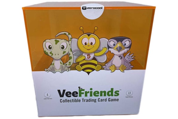 Scatola da gioco di carte collezionabili zerocool VeeFriends Series 2 Rare 5's Edition (Arancione)